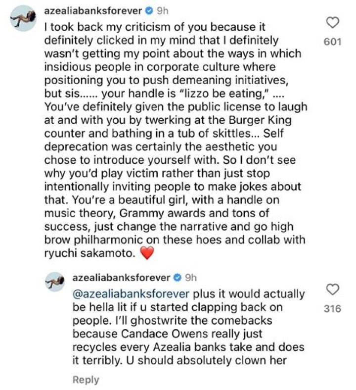 Azealia Banks Suggests Grimes Has "Some Psychosexual Obsession" With Her