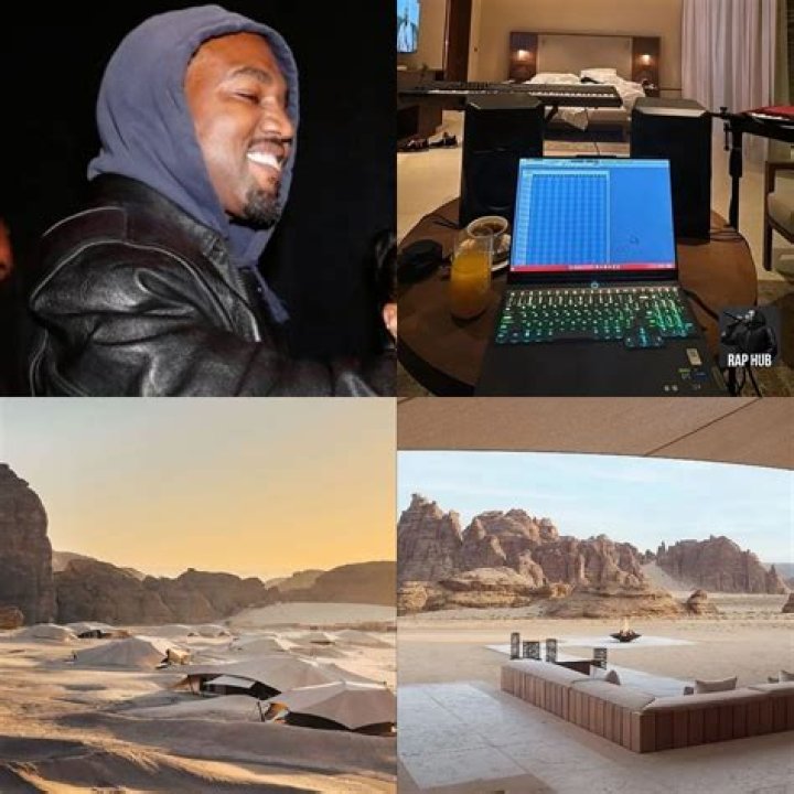Kanye West Shares A Look At His Serene Studio Layout In Saudi Arabia