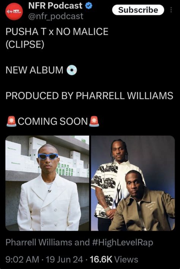 Pusha T Teases Features On New Clipse Album After Listening Party