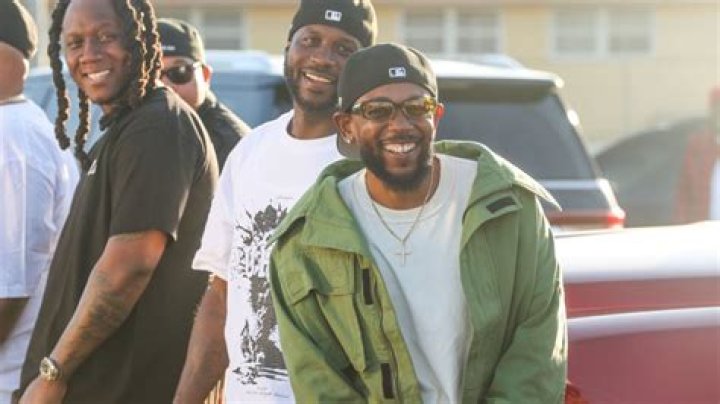 Kendrick Lamar & His Security Arrive At Compton City Hall For "Not Like Us" Music Video Shoot