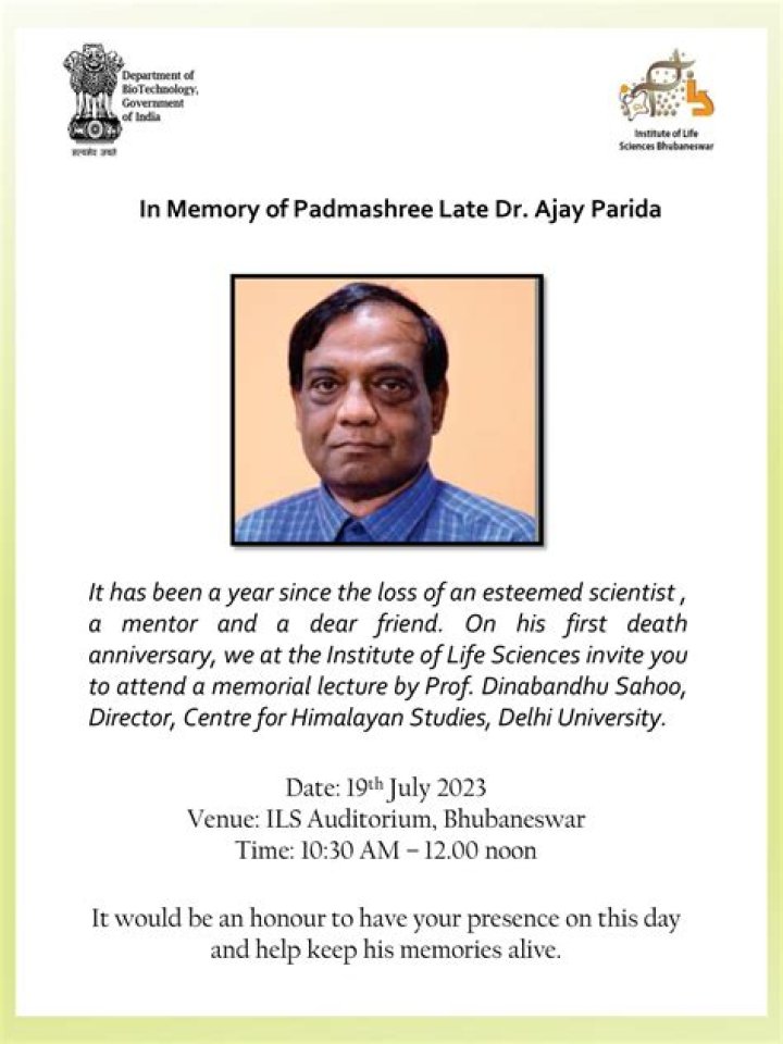 
Ajay Parida Obituary, What was Ajay Parida Cause of Death? 
