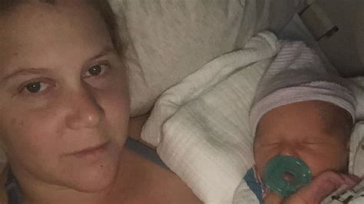 Amy Schumer Shares Adorable Selfie With Newborn Son, Gene: ‘New Kid, Who Dis?’