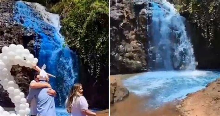 Brazilian Couple Contaminates Waterfall For Gender Reveal Party