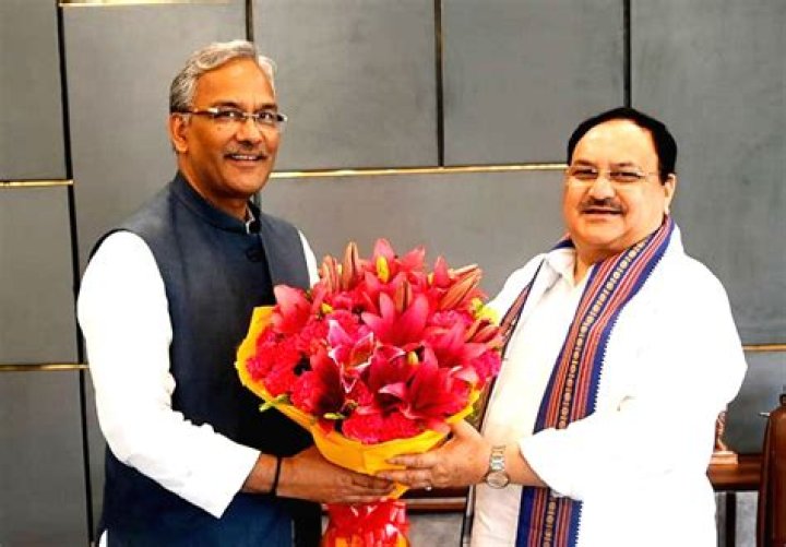 
Former Uttarakhand CM Rawat meets Nadda amid row over scams 