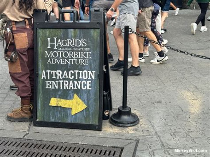 How long is the wait for Hagrid’s motorbike adventure?