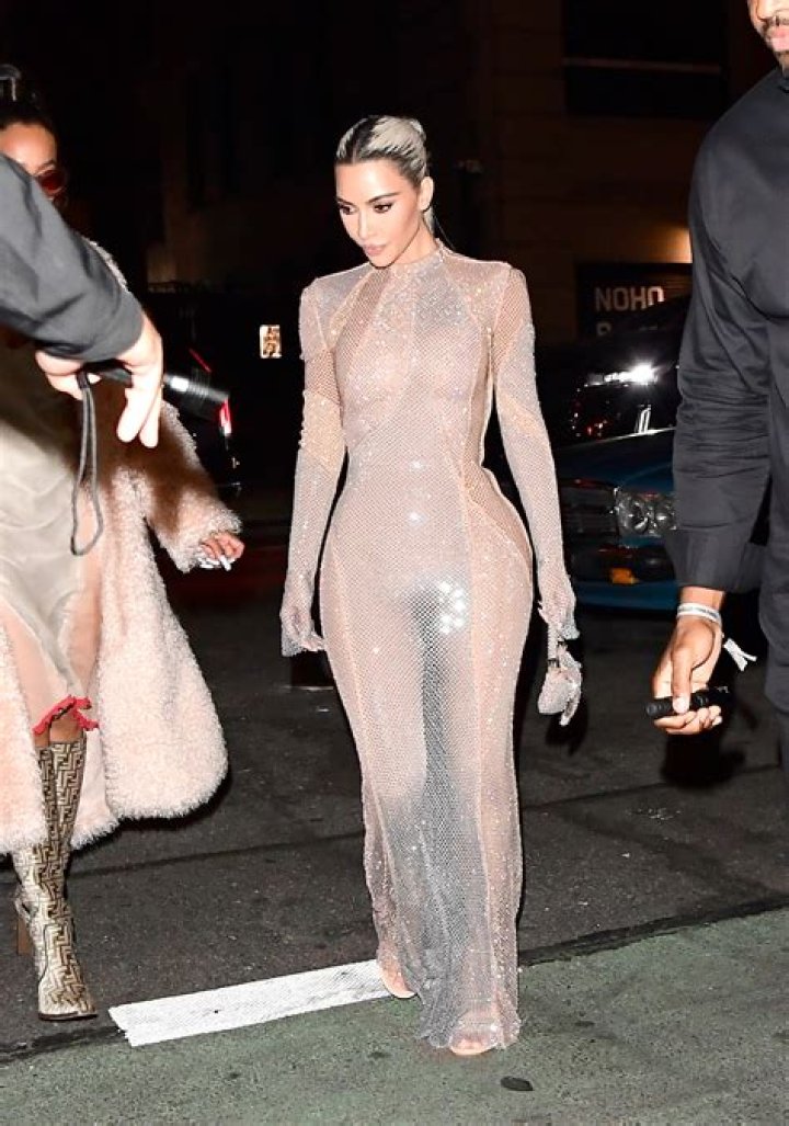 Kim Kardashian Literally Glows in a Sparkling See-Through Jumpsuit — and We Are Officially Mesmerized