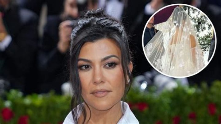 White and Black! See Kourtney Kardashian’s Dolce & Gabbana Wedding and Reception Dresses