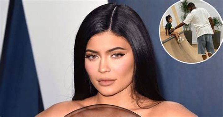 Kylie Jenner Shares Rare Photo of Daughter Stormi and Dad Travis Scott on a Halfpipe at His Houston Skate Shop