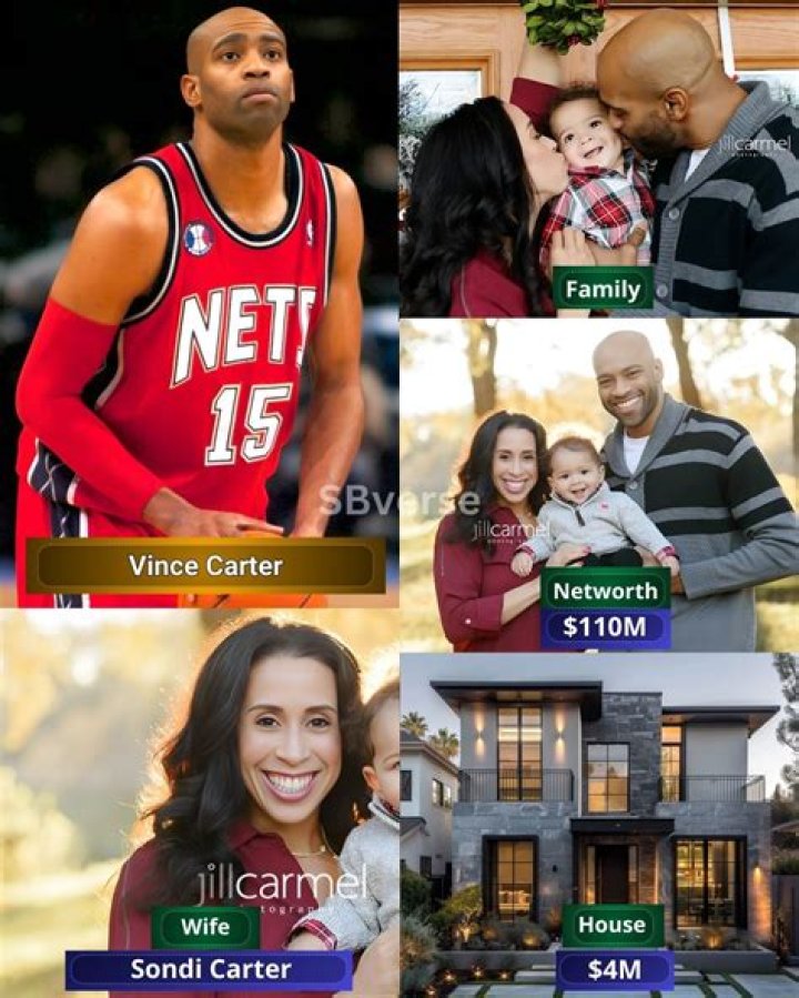 Vince Carter Wife Sondi Carter And Family Net Worth As His House Was Burglarised