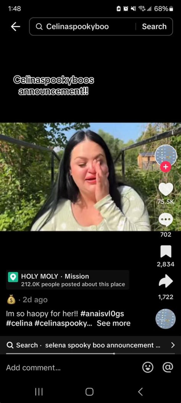 Where does Celina spooky live?