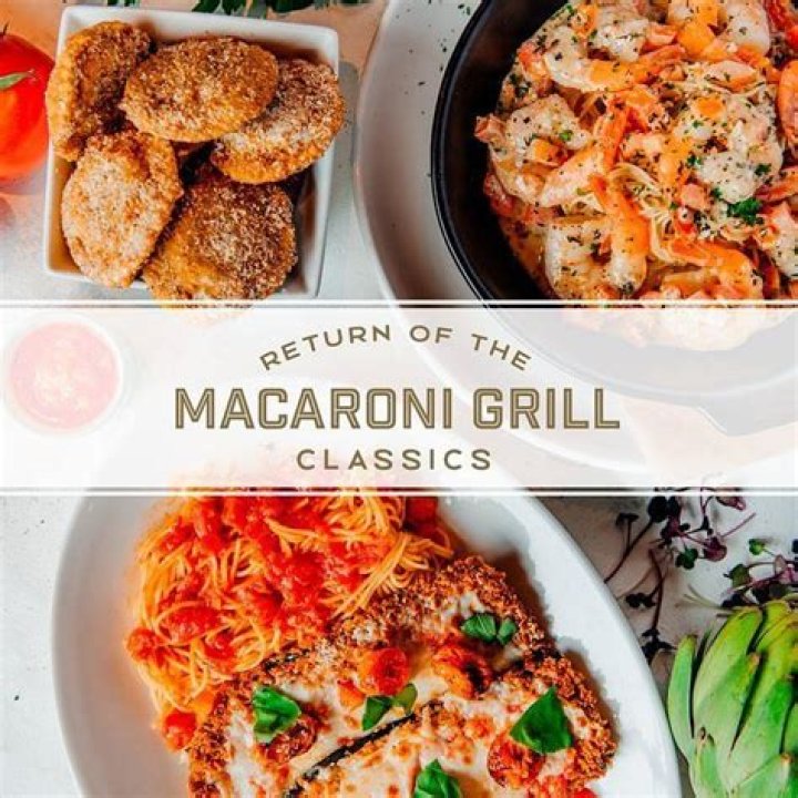 
Which Italian classics are returning to Macaroni Grill? 